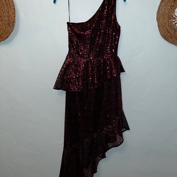 ONE33 Social Pink and Black Sequin Plaid Dress - Picture 2 of 8